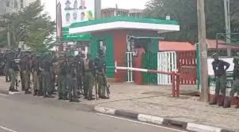 Police Deploy Teargas Amid PDP Factional Clash in Abuja