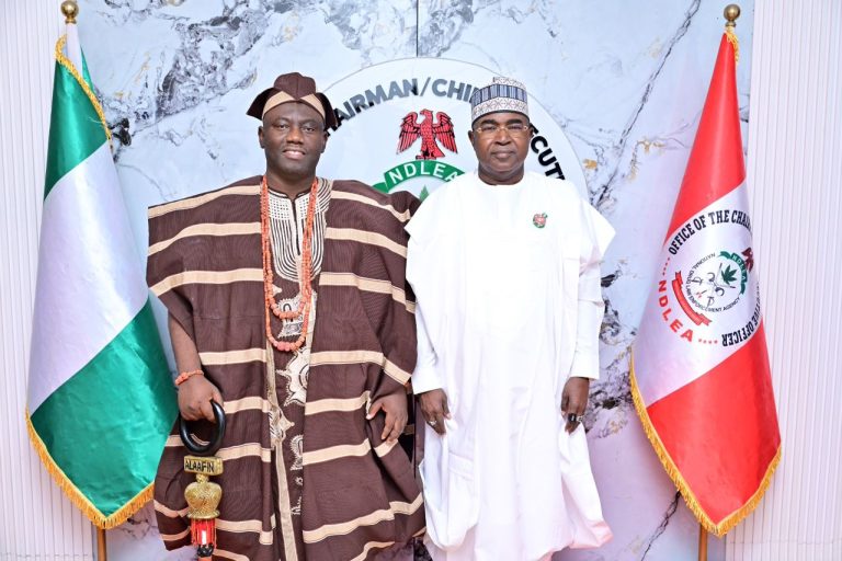 Alaafin Endorses Marwa’s Anti-Drug Fight on Visit to NDLEA HQ