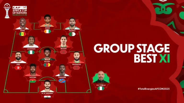AFCON 2025: Nigeria’s Chelle Makes CAF Best 11 After Group Stage