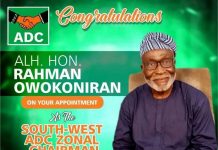 ADC Appoints Owokoniran to Lead South-West Zone