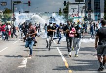 Breaking: Protesters and El-Rufai Supporters in Fiery Clash at EFCC, Tear Gas Used