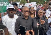 Electronic transmission: Tension in Abuja as Peter Obi leads protest at NASS