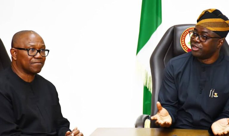 Political Tension Rises as Peter Obi Meets Makinde Behind Closed Doors