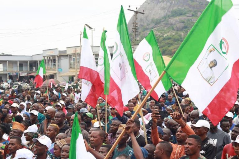 Ekiti Guber: APC is gone – Isaac Fayose reacts as mammoth crowd receive PDP candidate