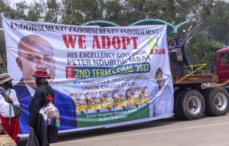 Enugu Streets As Keke Riders Show Support For Governor Mba
